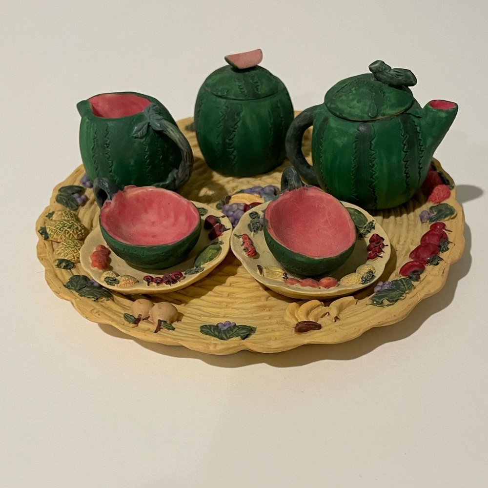 Miniature Tea Set - Watermelon theme
